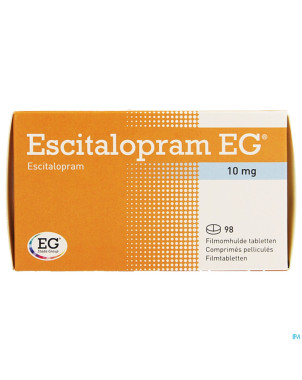 Escitalopram eg 10 mg comp pell 98 x 10 mg