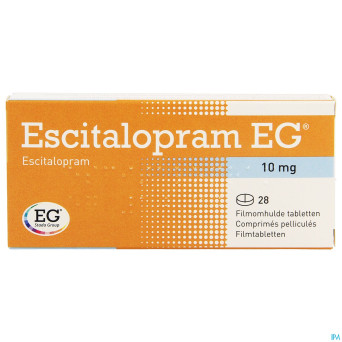 Escitalopram eg 10 mg comp pell 28 x 10 mg