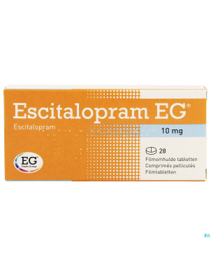 Escitalopram eg 10 mg comp pell 28 x 10 mg
