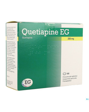 Quetiapine eg comp pell 180x200mg
