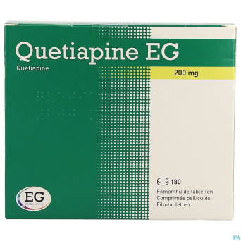 Quetiapine eg comp pell 180x200mg