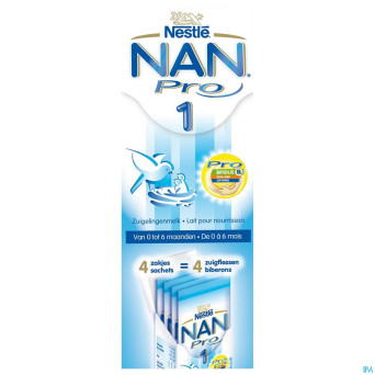 Nan pro 1 lait pdr   sticks 4x26g