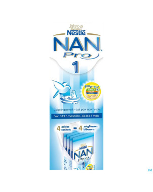 Nan pro 1 lait pdr   sticks 4x26g