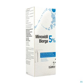 Minoxidil biorga 5% sol cutanee coffret  fl 1x60ml