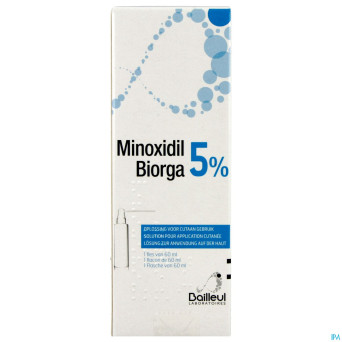 Minoxidil biorga 5% sol cutanee coffret  fl 1x60ml