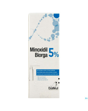 Minoxidil biorga 5% sol cutanee coffret  fl 1x60ml