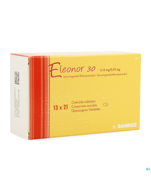 Eleonor 0,15mg/0,03mg tabl enrobee 13x21
