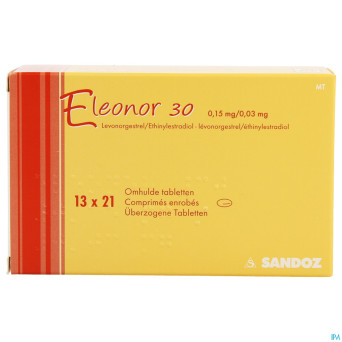 Eleonor 0,15mg/0,03mg tabl enrobee 13x21