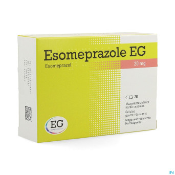 Esomeprazole eg 20mg caps gastro resist 28x20mg