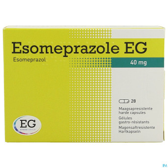 Esomeprazole eg 40mg caps gastro resist 28x40mg