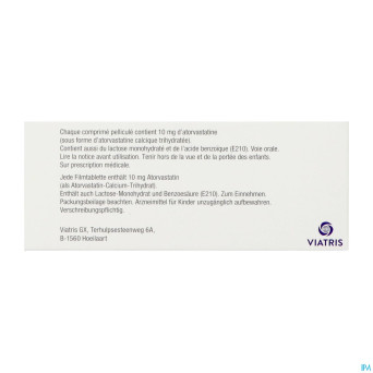 Totalip 10mg comp pell 100