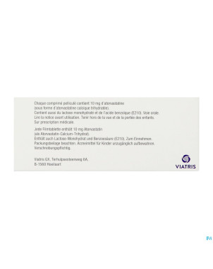 Totalip 10mg comp pell 100