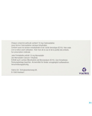 Totalip 10mg comp pell 100