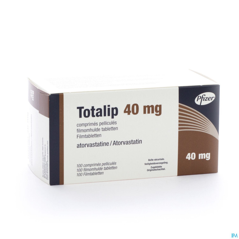 Totalip 40mg comp pell 100