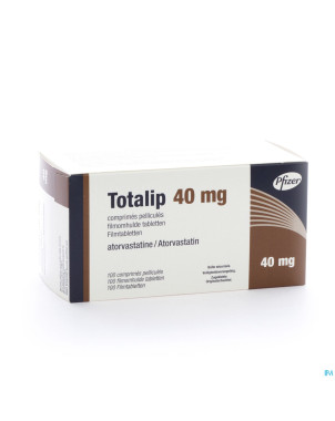 Totalip 40mg comp pell 100