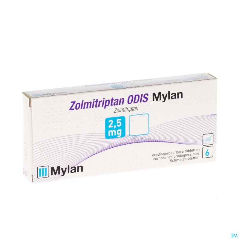 Zolmitriptan odis viatris 2,5mg comp orodisp. 6