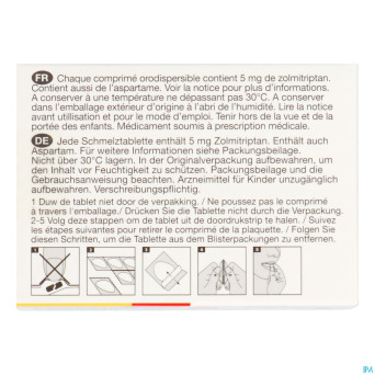 Zolmitriptan odis viatris 5mg comp orodisp. 12
