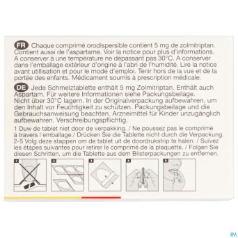 Zolmitriptan odis viatris 5mg comp orodisp. 12
