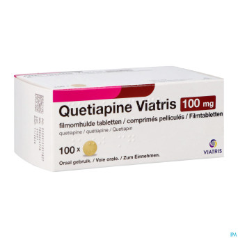 Quetiapine viatris 100mg comp pell 100