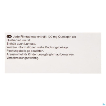 Quetiapine viatris 100mg comp pell 100