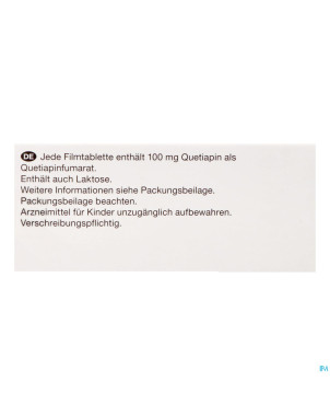Quetiapine viatris 100mg comp pell 100