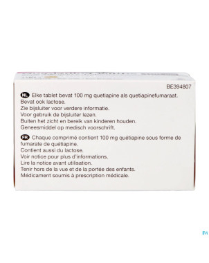 Quetiapine viatris 100mg comp pell 100