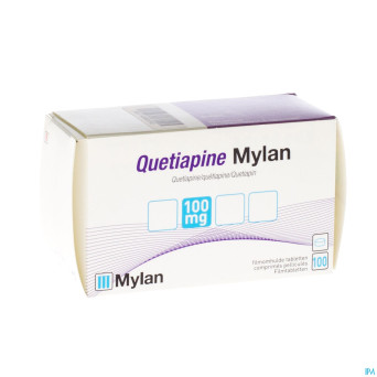 Quetiapine viatris 100mg comp pell 100