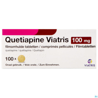 Quetiapine viatris 100mg comp pell 100