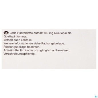 Quetiapine viatris 100mg comp pell 100