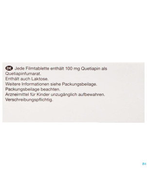 Quetiapine viatris 100mg comp pell 100