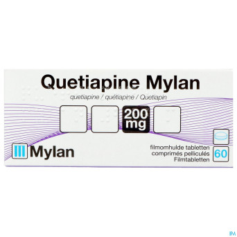Quetiapine viatris 200mg comp pell 60