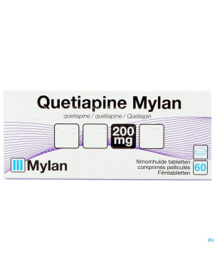 Quetiapine viatris 200mg comp pell 60