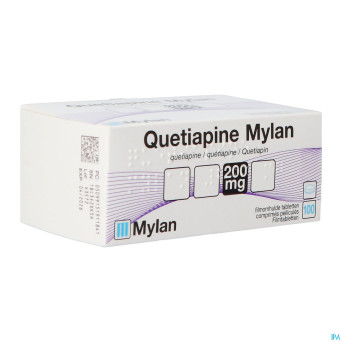 Quetiapine viatris 200mg comp pell 100