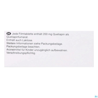 Quetiapine viatris 200mg comp pell 100