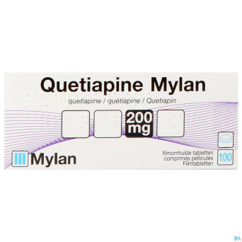 Quetiapine viatris 200mg comp pell 100