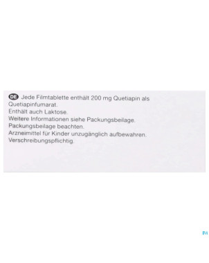 Quetiapine viatris 200mg comp pell 100