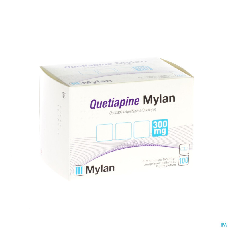 Quetiapine viatris 300mg comp pell 100