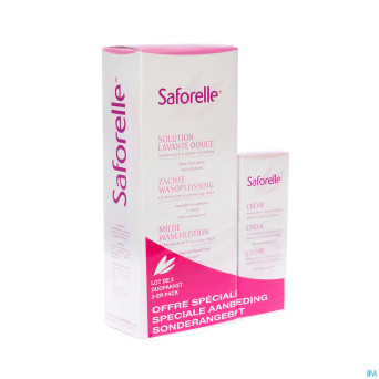 Saforelle duo solution lavante douce 500ml+creme