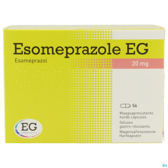 Esomeprazole eg 20mg caps gastro resist 56x20mg