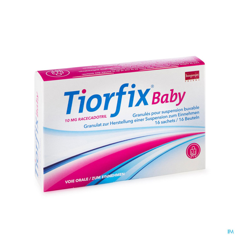 Tiorfix 10 mg baby granule suspension orale 16