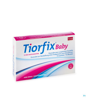 Tiorfix 10 mg baby granule suspension orale 16