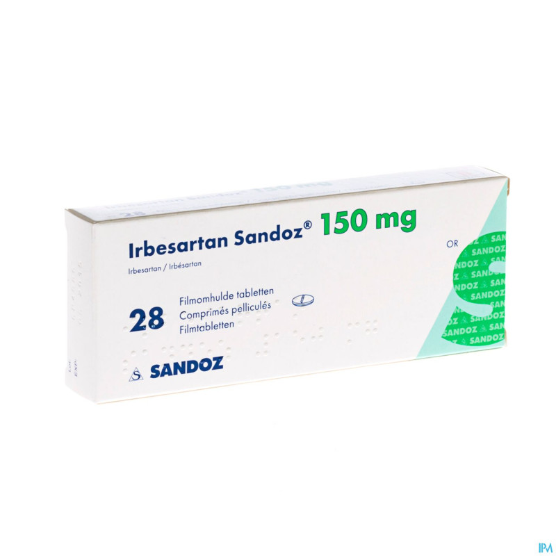 Irbesartan sandoz 150 mg comp pell 28 x 150 mg