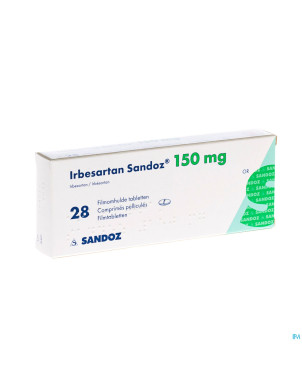 Irbesartan sandoz 150 mg comp pell 28 x 150 mg