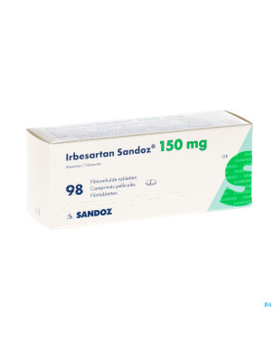 Irbesartan sandoz 150 mg comp pell 98 x 150 mg