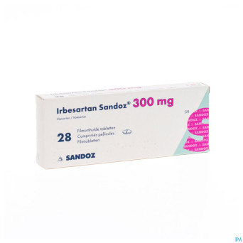 Irbesartan sandoz 300 mg comp pell 28 x 300 mg