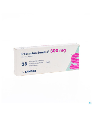 Irbesartan sandoz 300 mg comp pell 28 x 300 mg