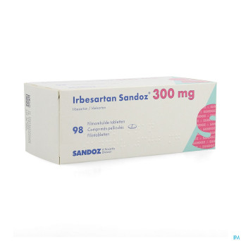 Irbesartan sandoz 300 mg comp pell 98 x 300 mg