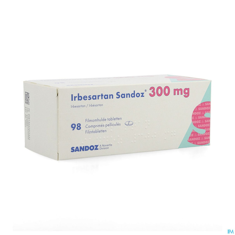 Irbesartan sandoz 300 mg comp pell 98 x 300 mg