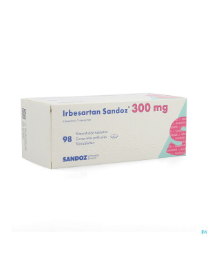 Irbesartan sandoz 300 mg comp pell 98 x 300 mg