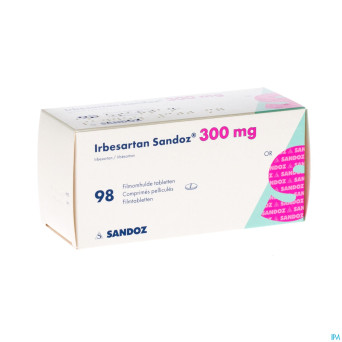 Irbesartan sandoz 300 mg comp pell 98 x 300 mg